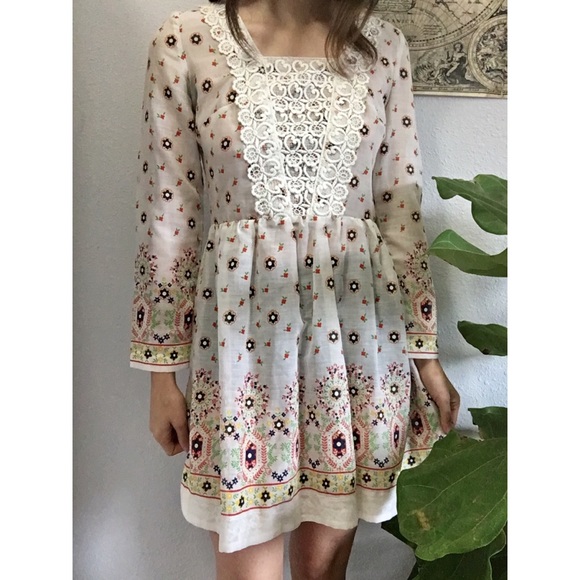 VINTAGE 1960s Polly Allan Baby Doll Dress - Picture 2 of 4